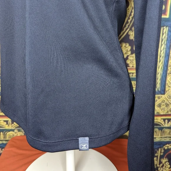 Sugoi Black Side Zip  Mock Neck Top Large - Picture 11 of 11